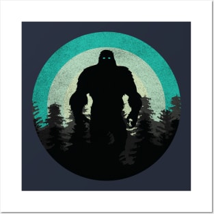 Bigfoot Silhouette Tee Posters and Art